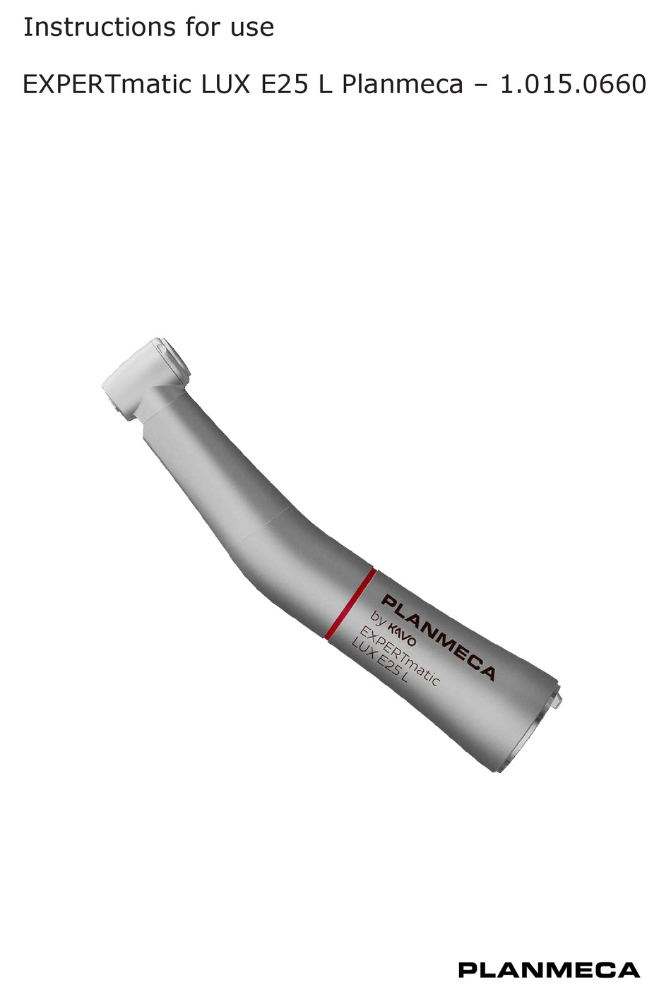 KAVO 1.015.0660 INSTRUCTIONS FOR USE MANUAL Pdf Download ManualsLib