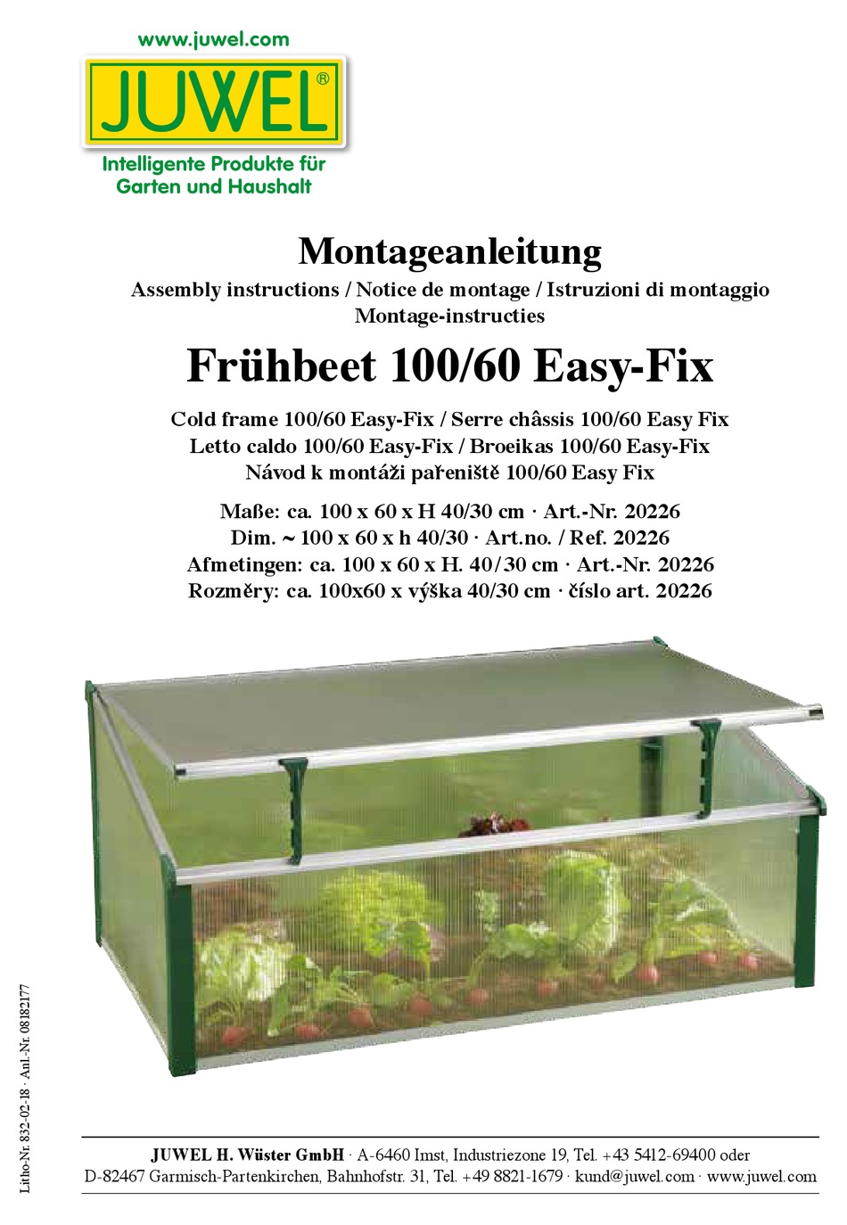 JUWEL 20226 ASSEMBLY INSTRUCTIONS MANUAL Pdf Download ManualsLib