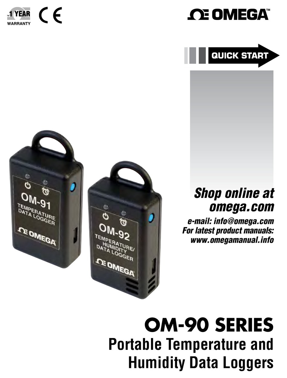 OMEGA OM90 SERIES QUICK START MANUAL Pdf Download ManualsLib
