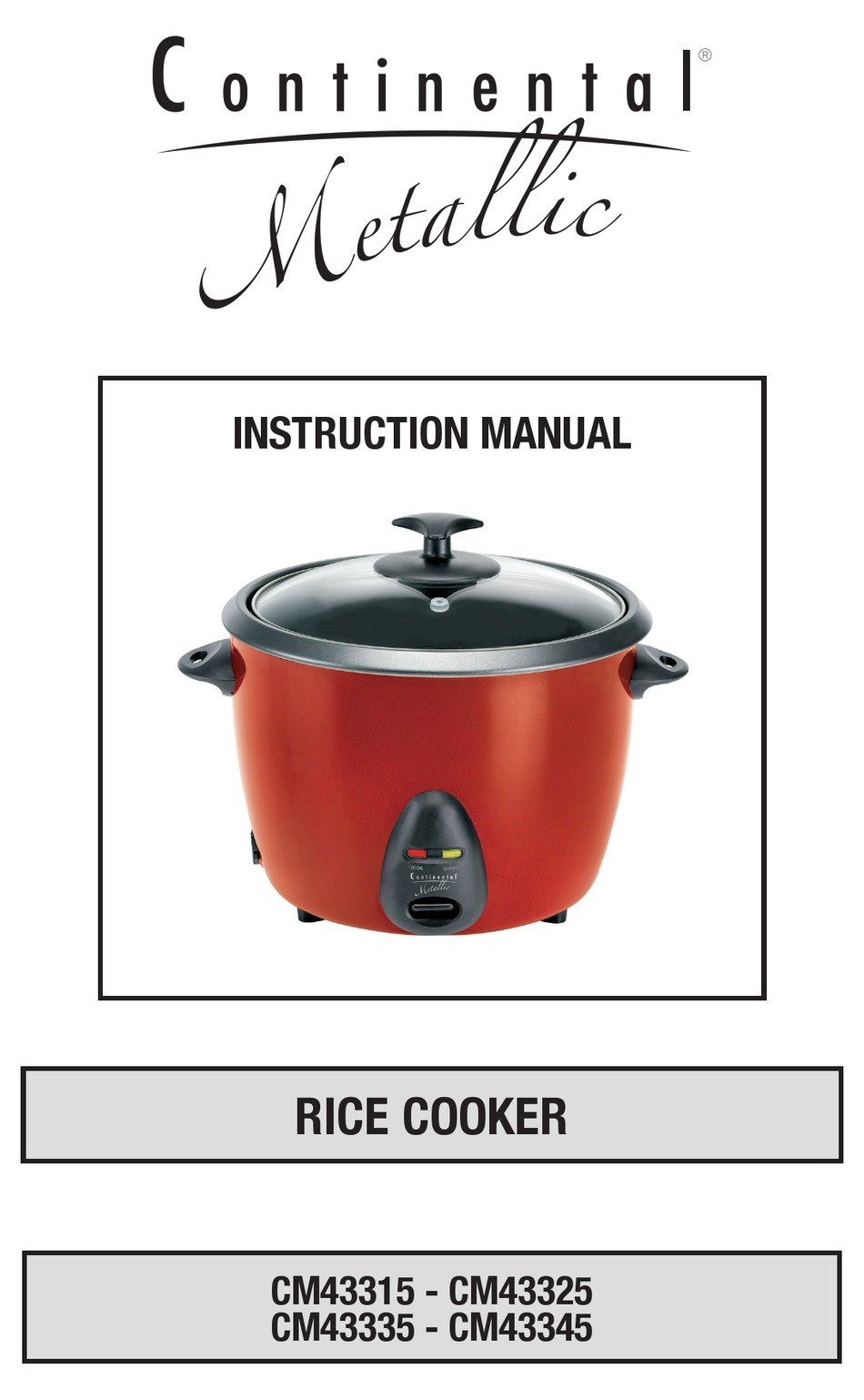 CONTINENTAL ELECTRIC CM43315 INSTRUCTION MANUAL Pdf Download ManualsLib