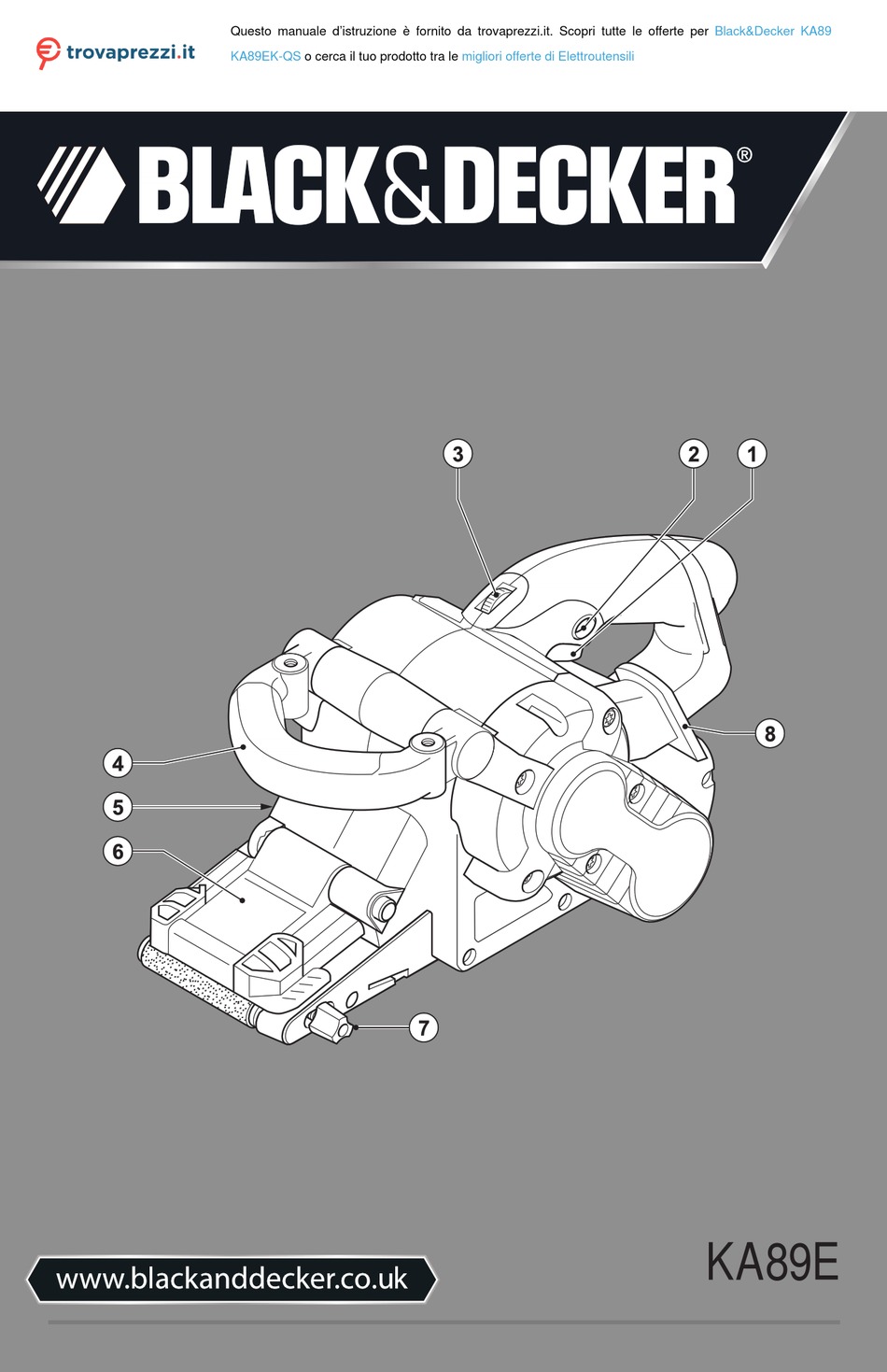 BLACK DECKER KA89 ORIGINAL INSTRUCTIONS MANUAL Pdf Download ManualsLib