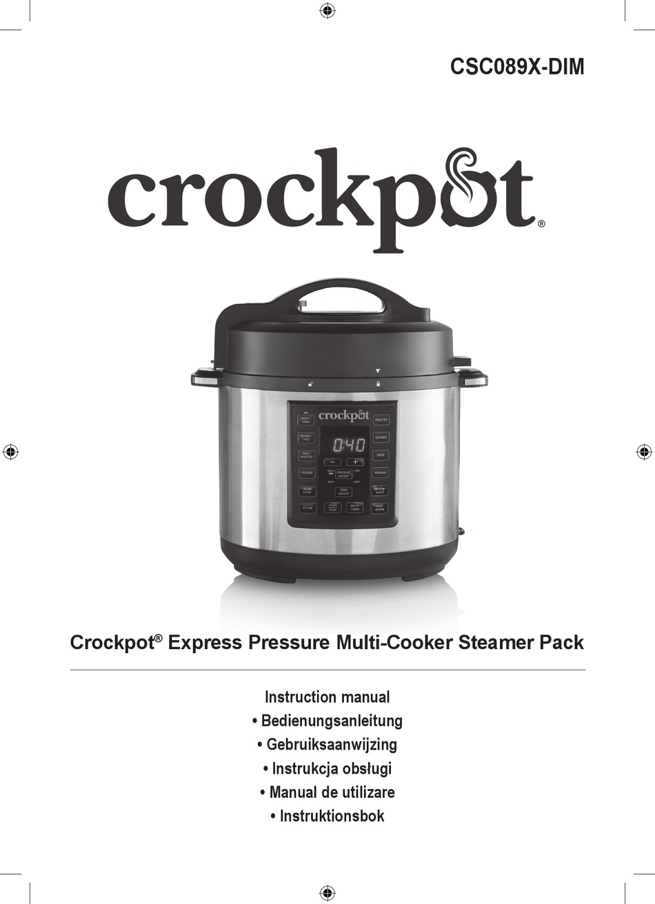 CROCKPOT CSC089X-DIM INSTRUCTION MANUAL Pdf Download | ManualsLib