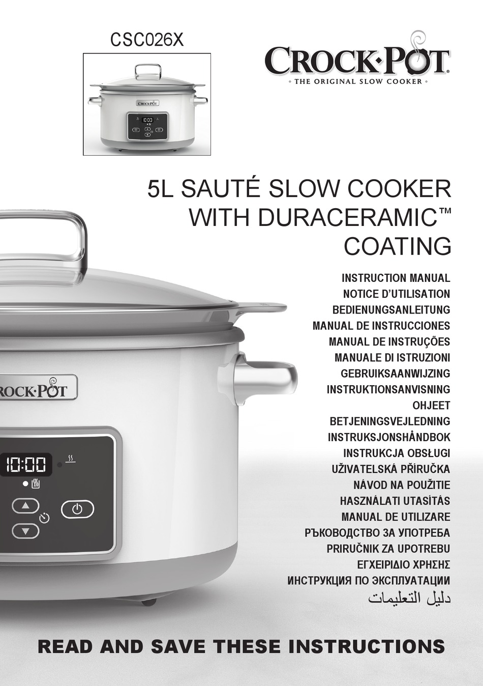 CROCK-POT CR026 INSTRUCTION MANUAL Pdf Download | ManualsLib