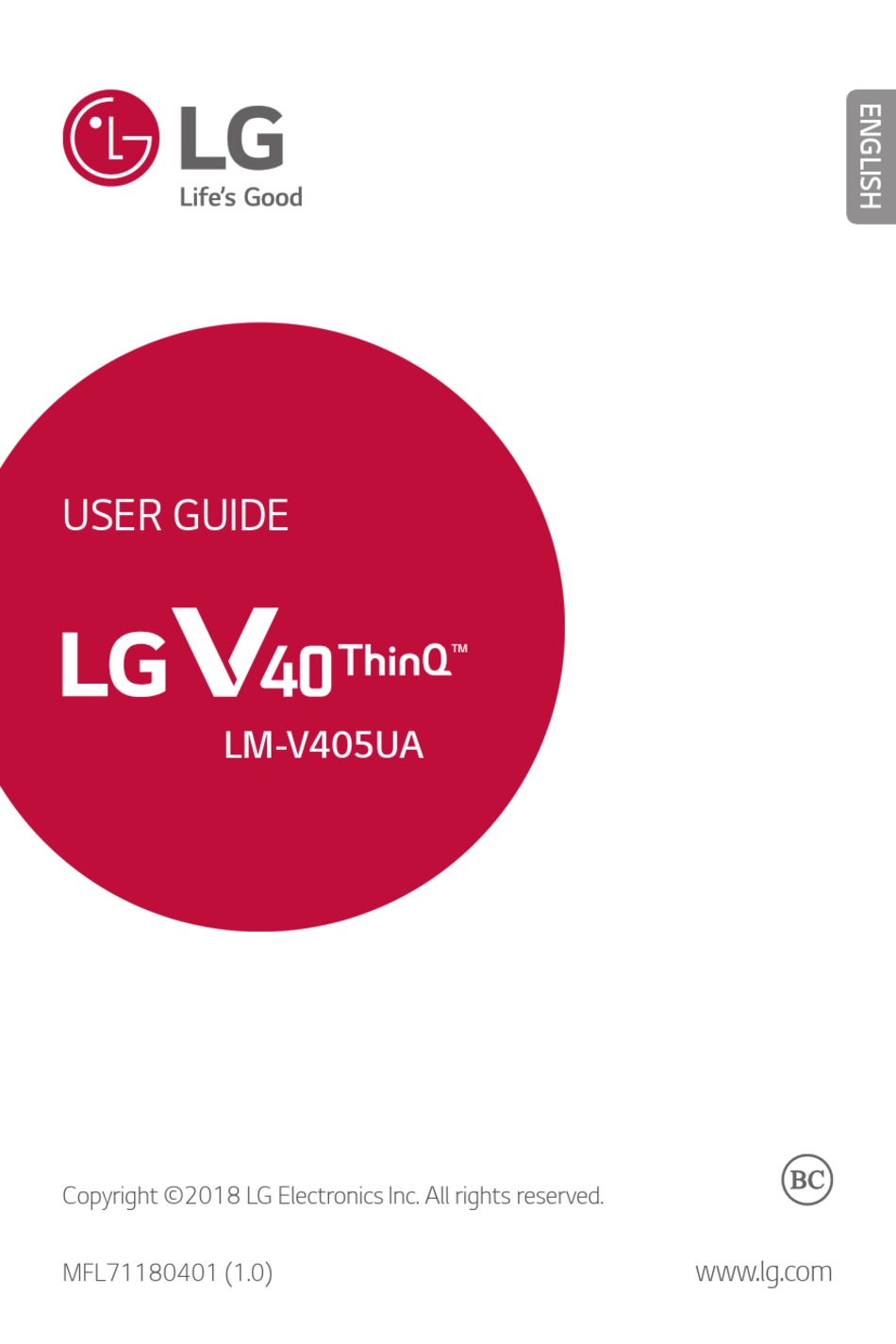 LG V40 THINQ USER MANUAL Pdf Download ManualsLib
