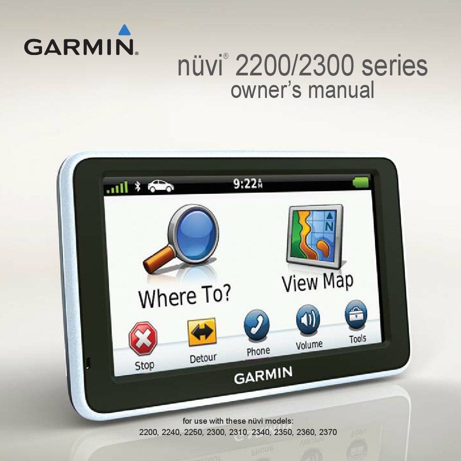 Garmin Nuvi 2310 Owners Manual Pdf Download Manualslib 7577