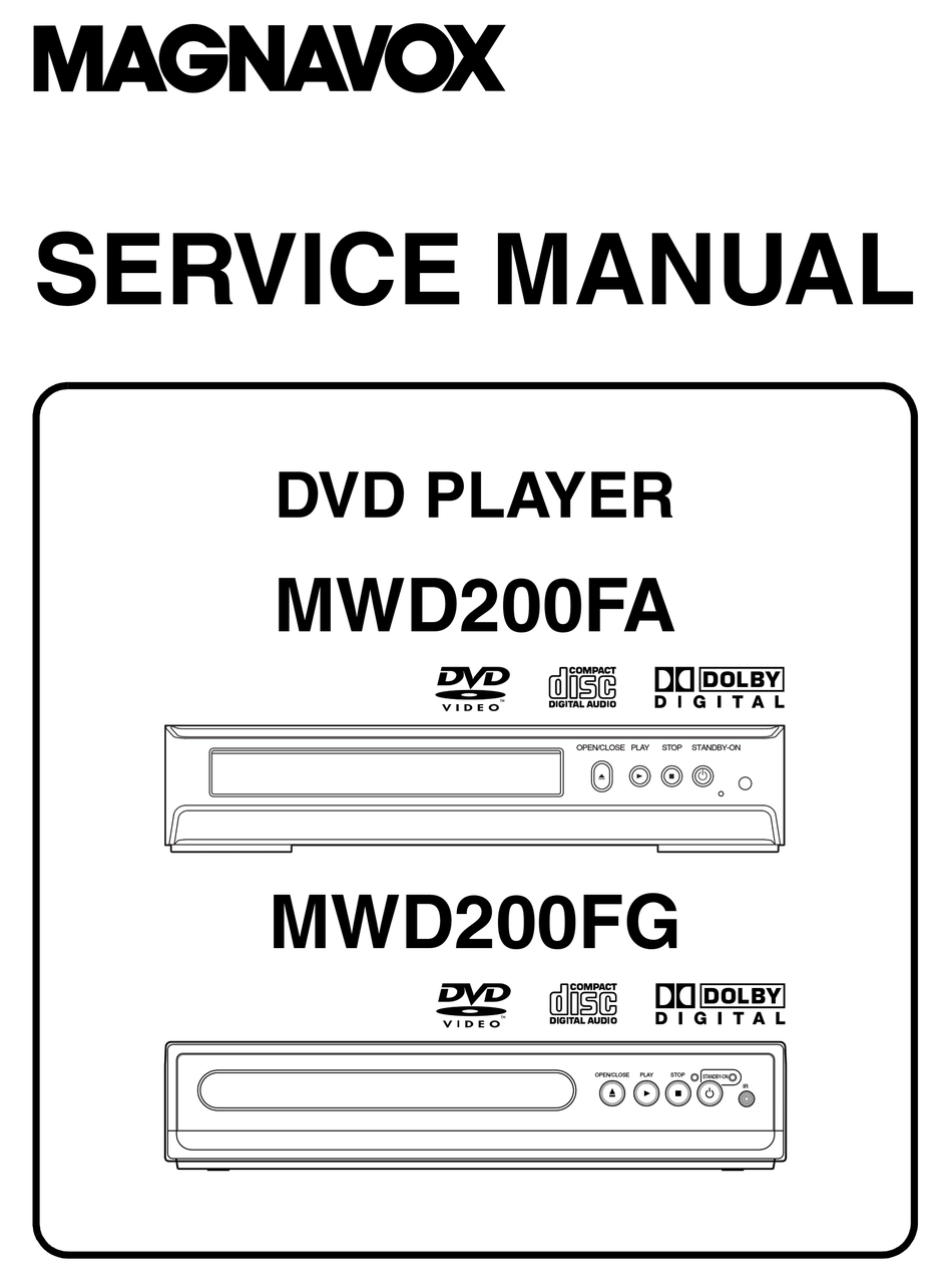 Magnavox Mwd200fg Service Manual Pdf Download Manualslib 6004