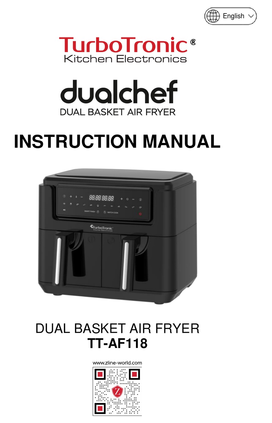 TT-AF11D DIGITAL AIR FRYER, ZLine-World