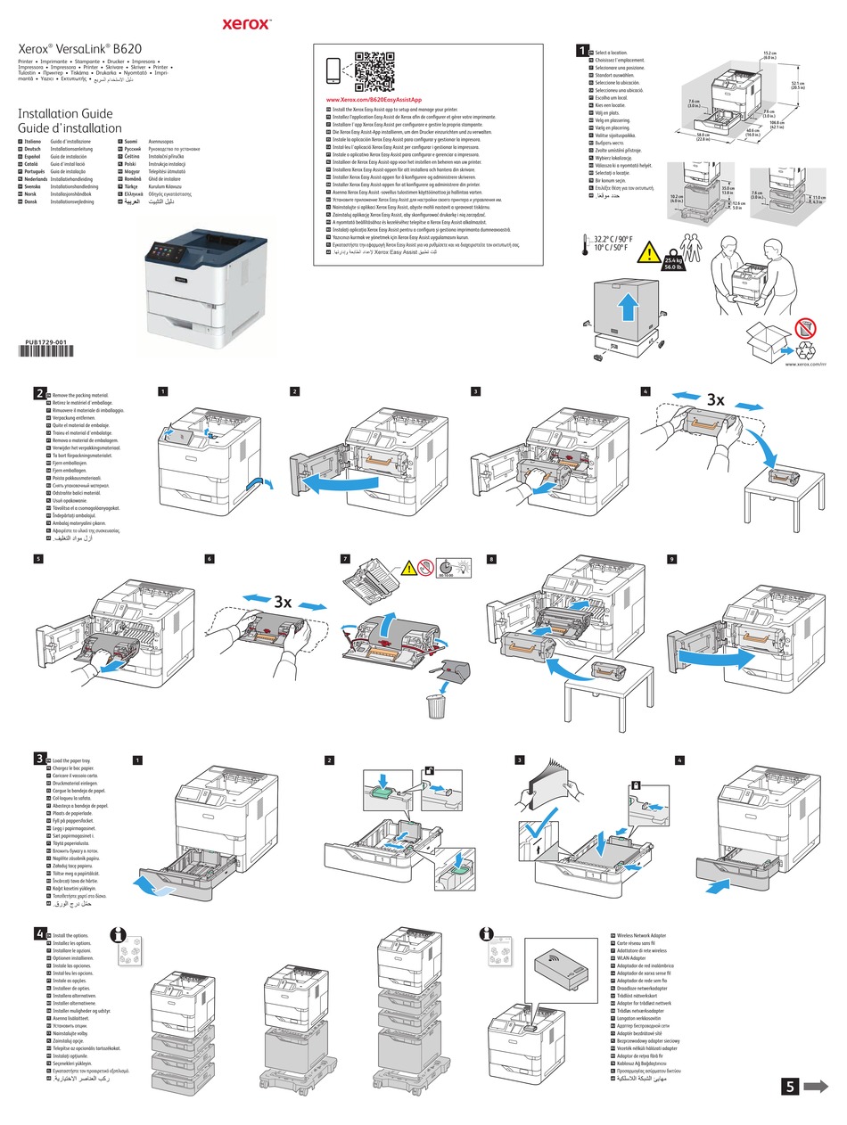 XEROX VERSALINK B620 INSTALLATION MANUAL Pdf Download | ManualsLib