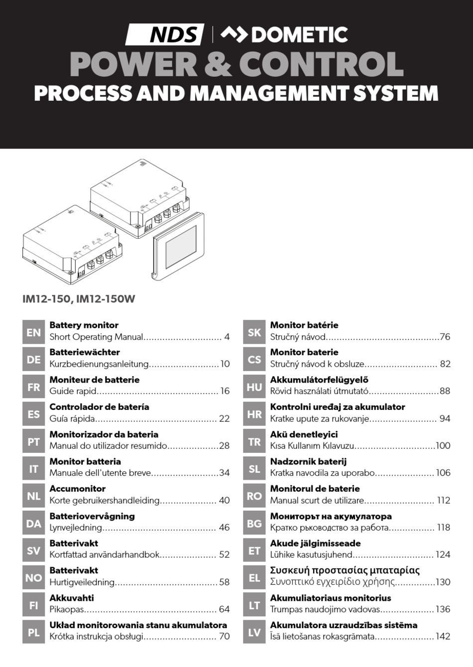 DOMETIC NDS IM12-150 SHORT OPERATING MANUAL Pdf Download | ManualsLib