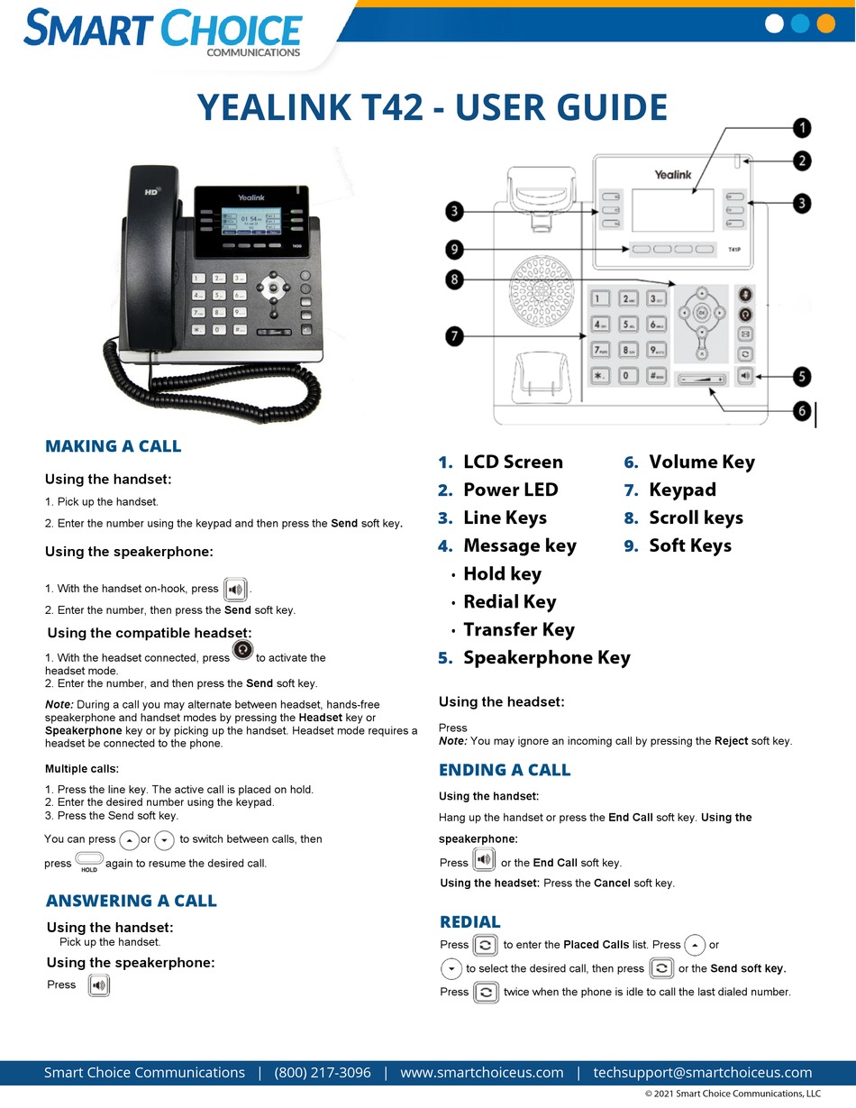 Yealink T42 User Manual Pdf Download 