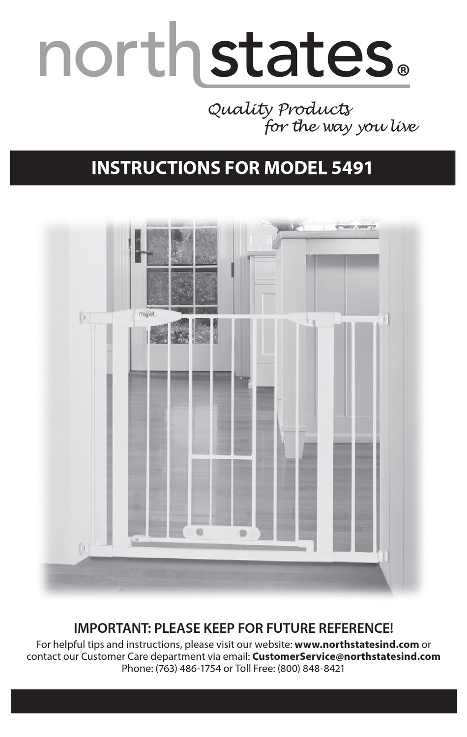 NORTH STATES MYPET FURSURE EASYPASS PET GATE INSTRUCTIONS MANUAL Pdf Download ManualsLib
