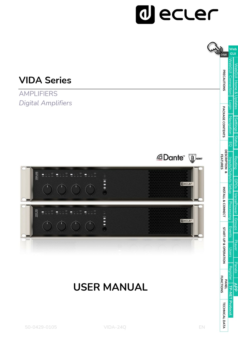 ECLER VIDA SERIES USER MANUAL Pdf Download | ManualsLib