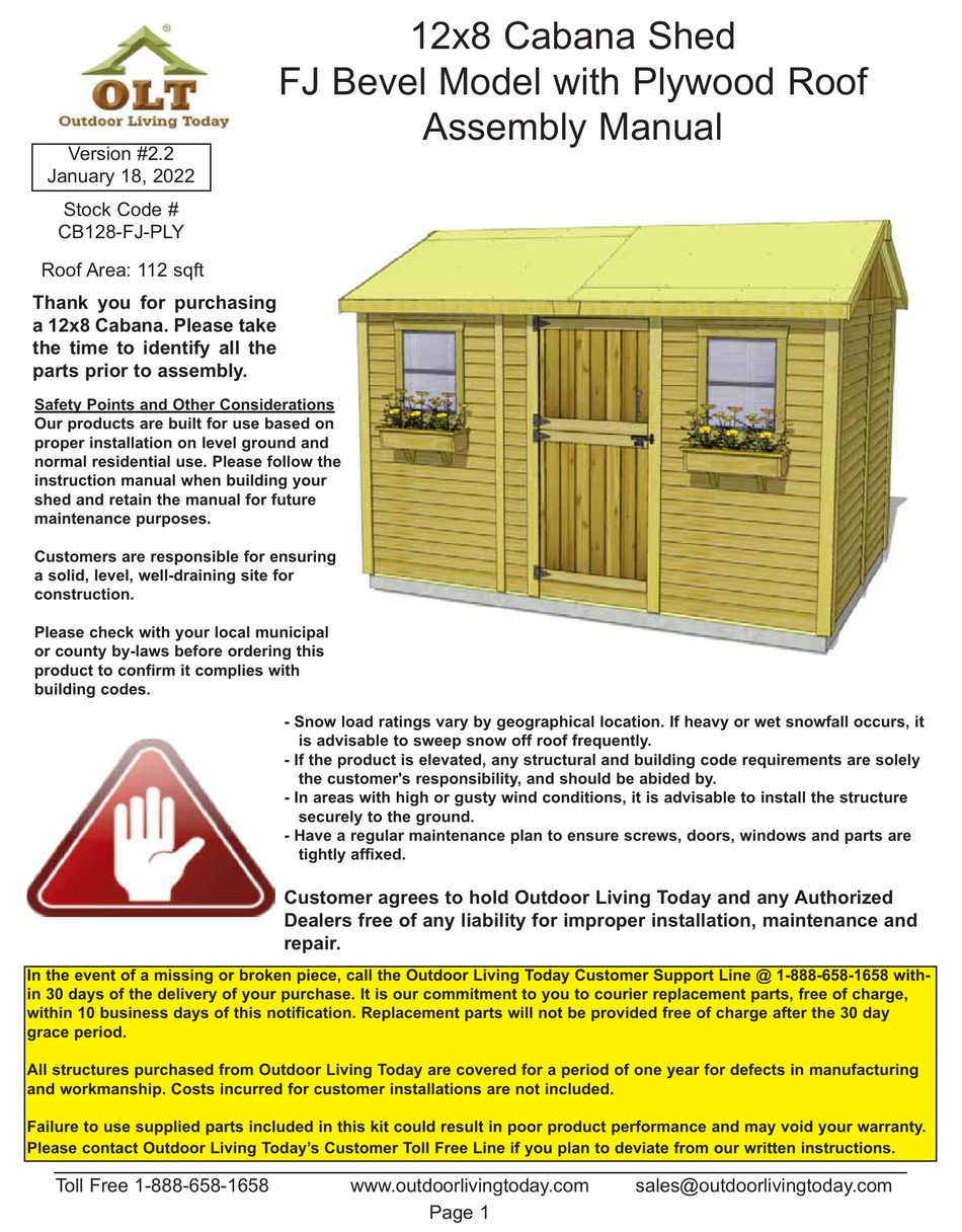 Olt Cb128 Fj Ply Assembly Manual Pdf Download Manualslib