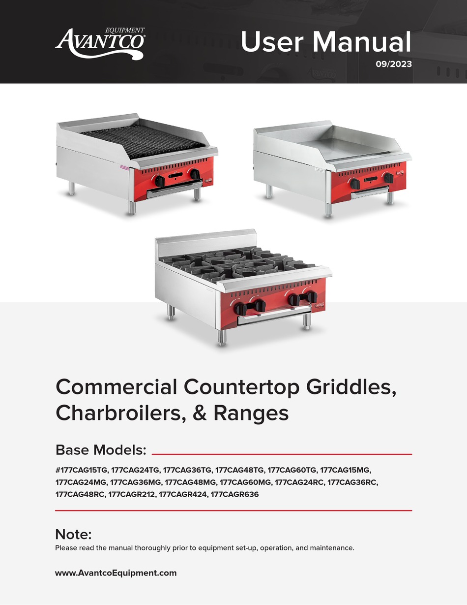 AVANTCO 177CAG15TG USER MANUAL Pdf Download ManualsLib
