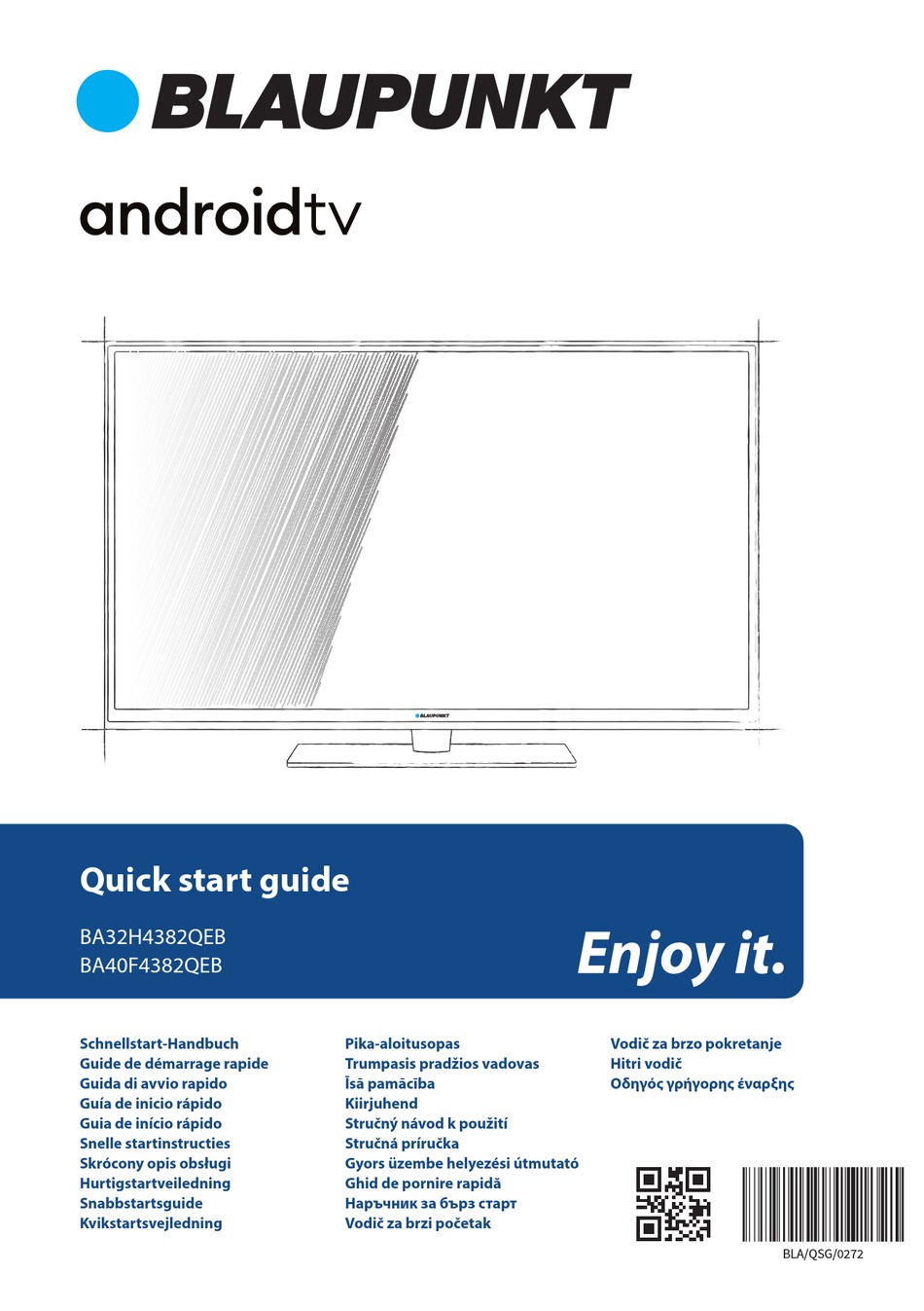 BLAUPUNKT BA32H4382QEB QUICK START MANUAL Pdf Download | ManualsLib