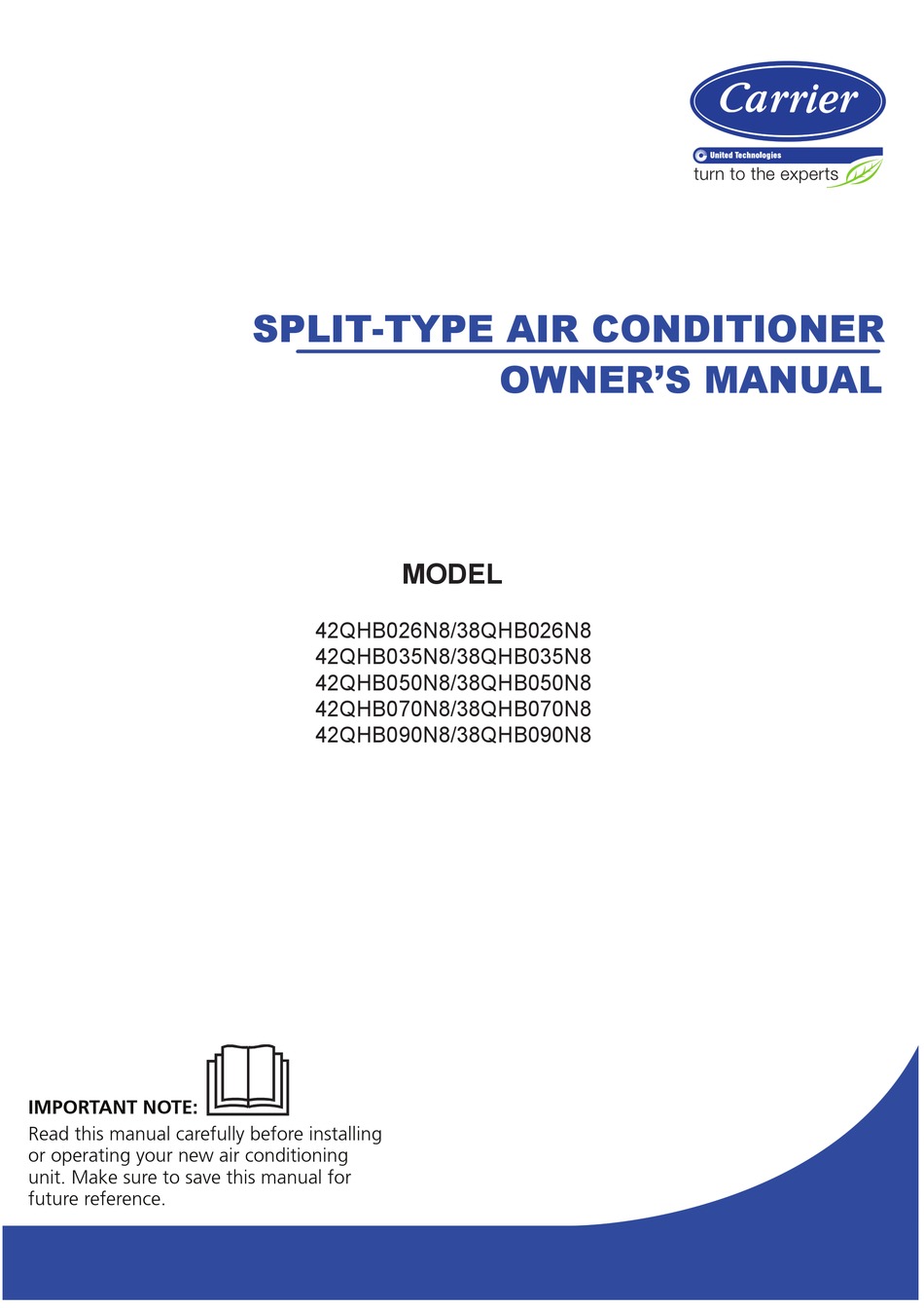 united-technologies-carrier-42qhb026n8-owner-s-manual-pdf-download