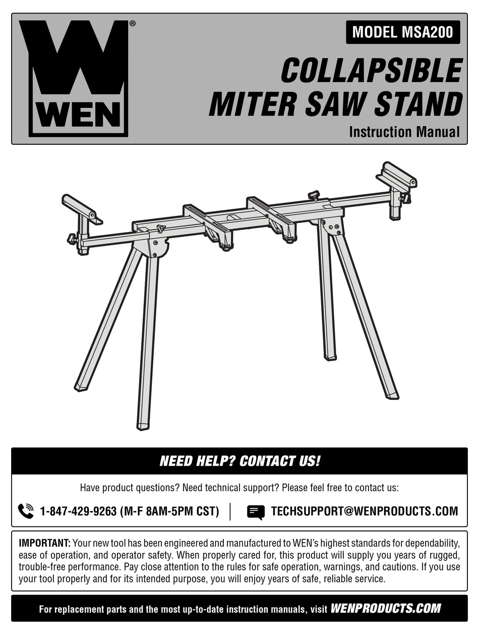 WEN MSA200 INSTRUCTION MANUAL Pdf Download | ManualsLib