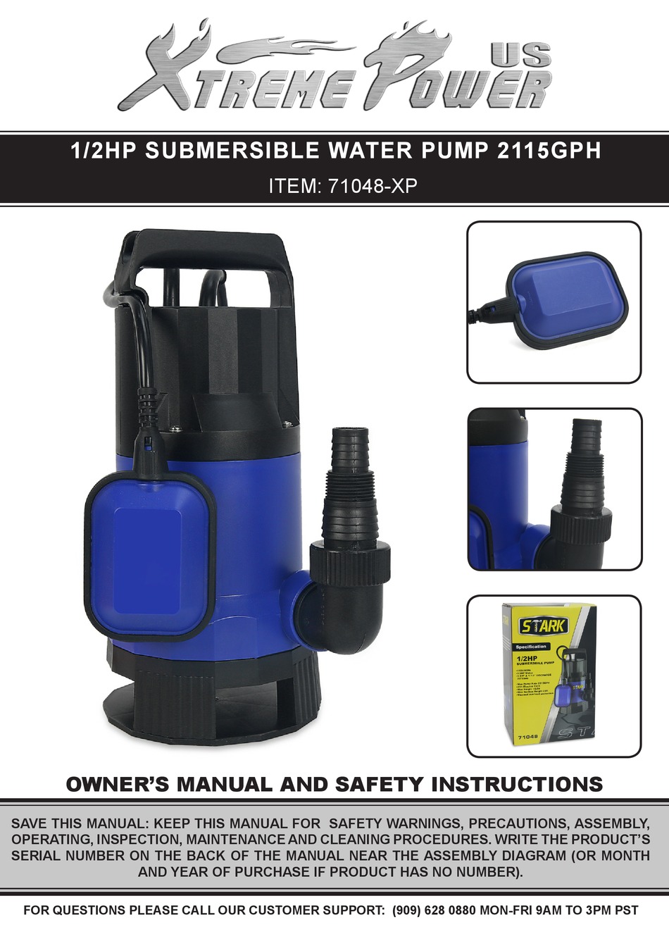 XTREME POWER 2115GPH OWNER