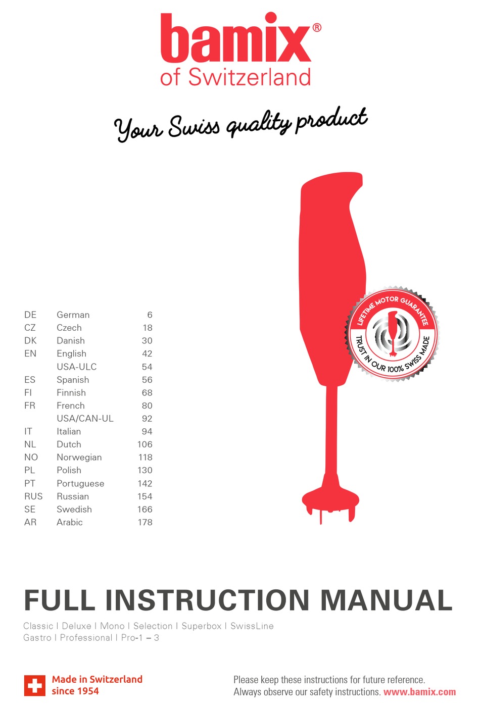 BAMIX DELUXE FULL INSTRUCTION MANUAL Pdf Download ManualsLib