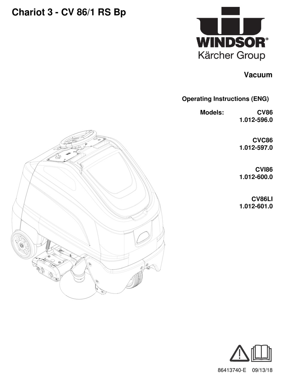 WINDSOR CV86LI OPERATING INSTRUCTIONS MANUAL Pdf Download ManualsLib