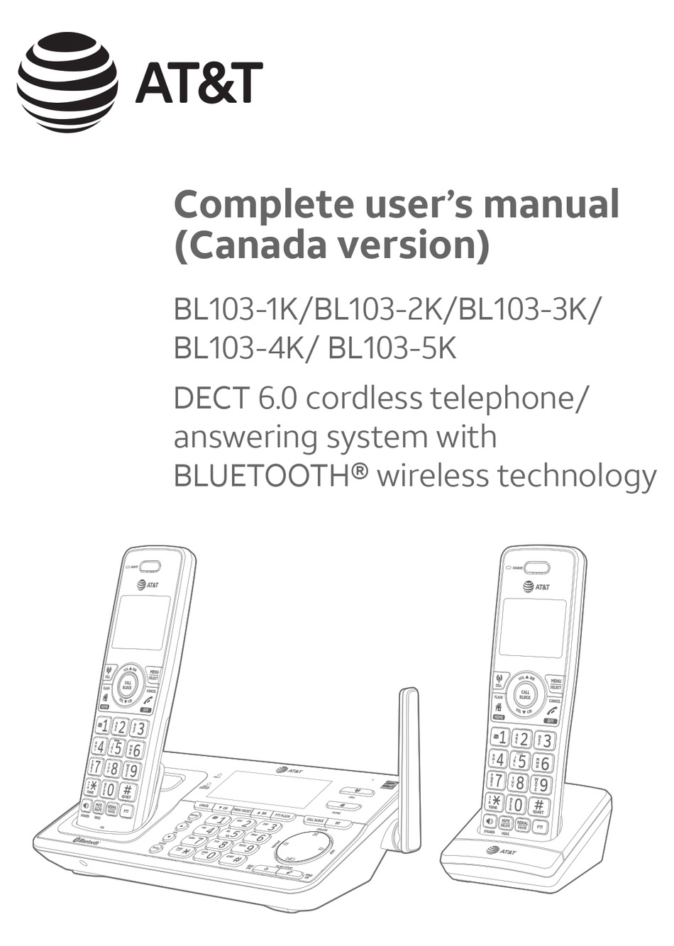 AT&T BL103-1K COMPLETE USER'S MANUAL Pdf Download | ManualsLib