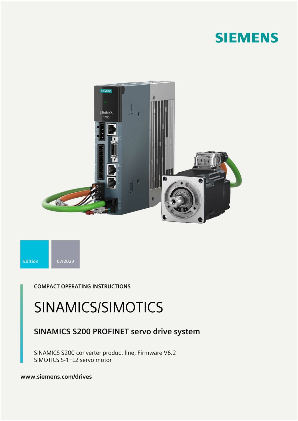 SIEMENS SINAMICS S200 COMPACT OPERATING INSTRUCTIONS Pdf Download ...