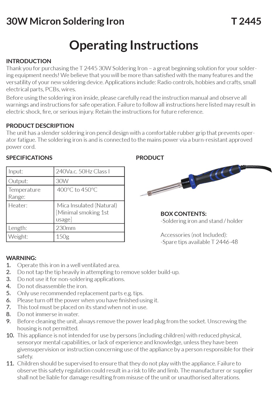 ALTRONICS MICRON T 2445 OPERATING INSTRUCTIONS Pdf Download ManualsLib