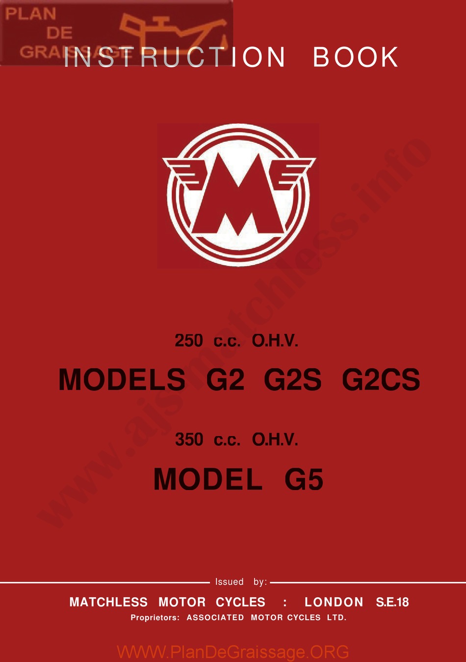 MATCHLESS G2CS INSTRUCTION BOOK Pdf Download | ManualsLib