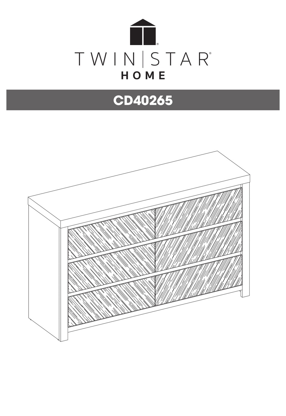 TWIN STAR HOME CD40265 ASSEMBLY INSTRUCTIONS MANUAL Pdf Download