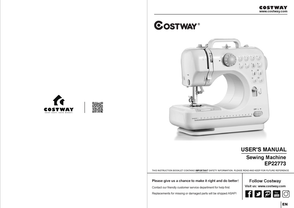 COSTWAY EP22773 USER MANUAL Pdf Download ManualsLib