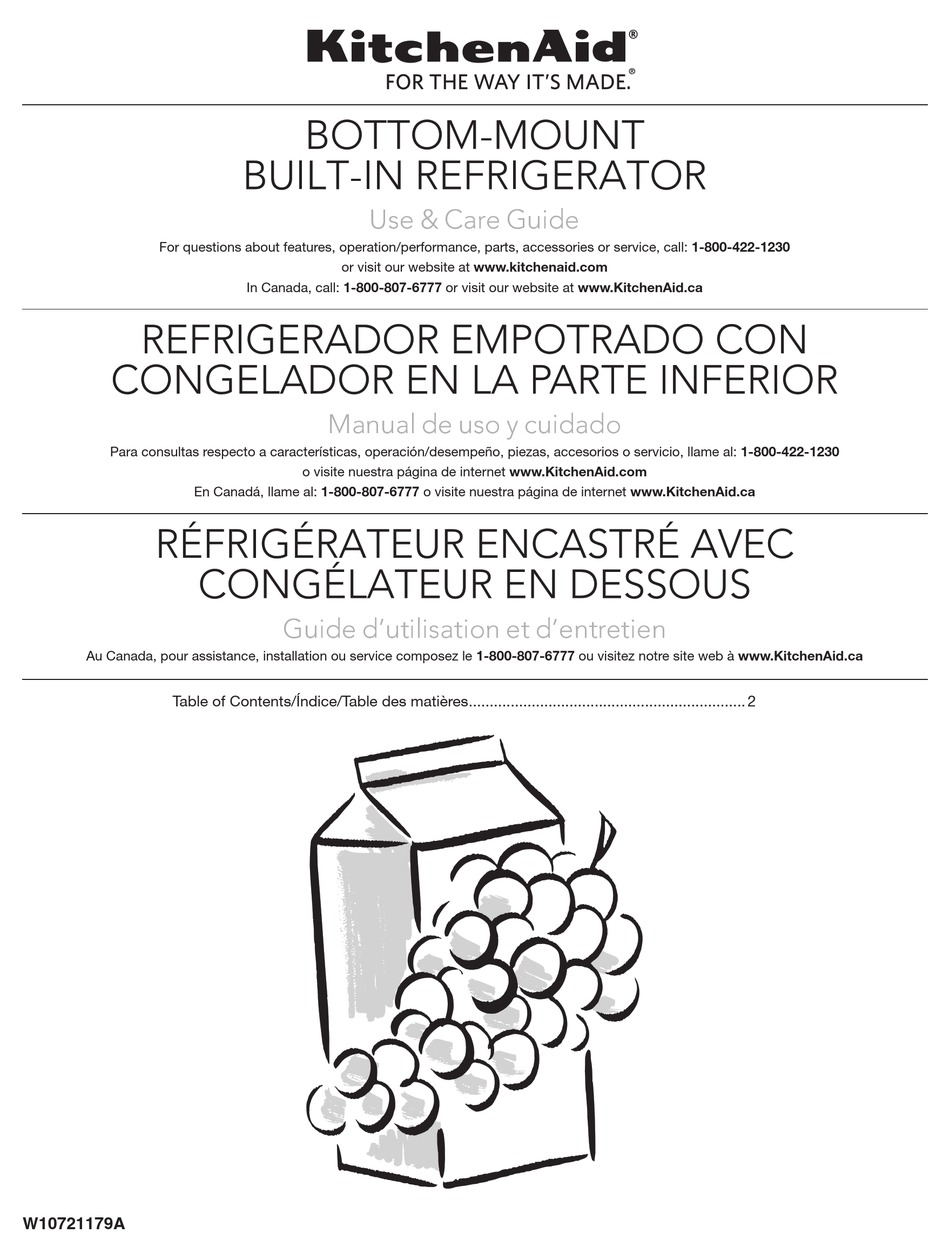 KITCHENAID KBBR206EPA USE CARE MANUAL Pdf Download ManualsLib   Kitchenaid Kbbr206epa 