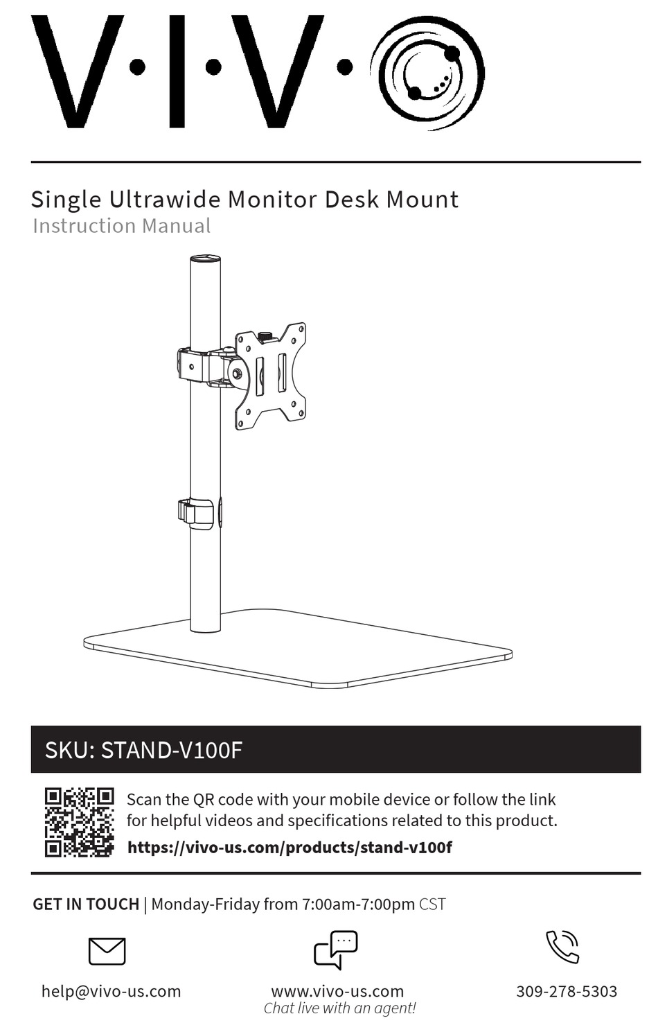 VIVO STAND-V100F INSTRUCTION MANUAL Pdf Download | ManualsLib