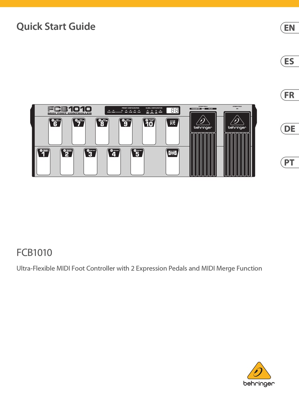 BEHRINGER FCB1010 QUICK START MANUAL Pdf Download ManualsLib