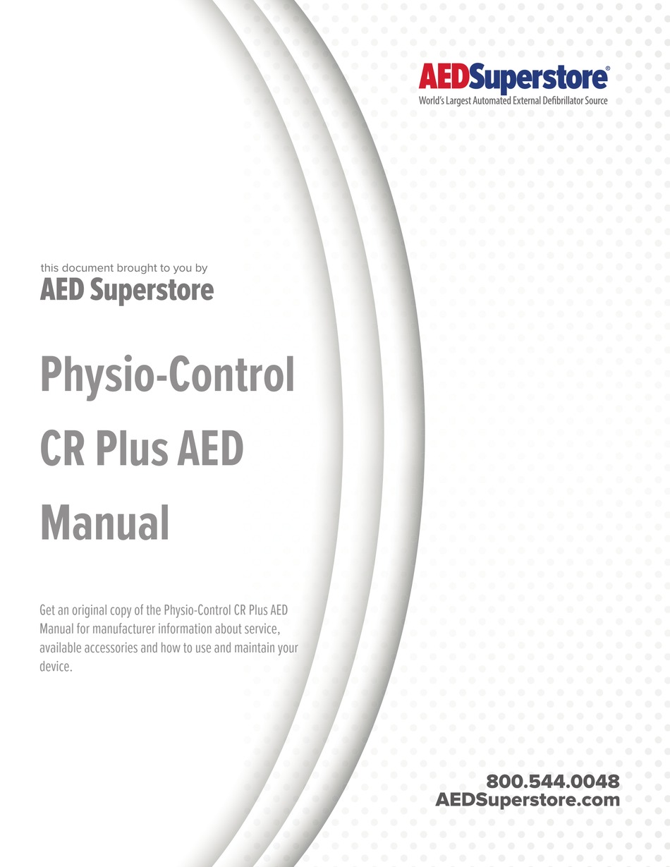 Physio Control Lifepak Cr Plus Operating Instructions Manual Pdf