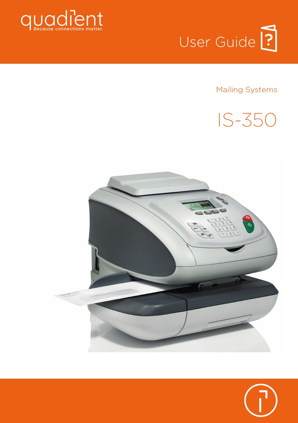 QUADIENT IS350 USER MANUAL Pdf Download ManualsLib