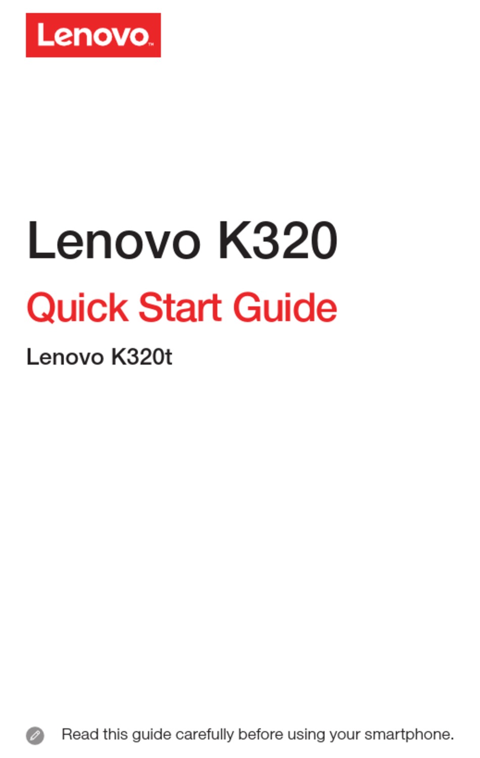 LENOVO K320T QUICK START MANUAL Pdf Download ManualsLib