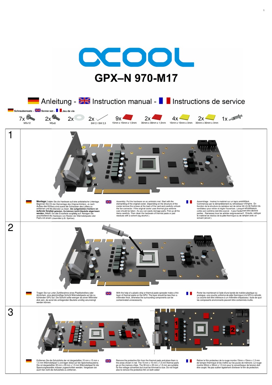 ALPHACOOL GPXN 970M17 INSTRUCTION MANUAL Pdf Download ManualsLib