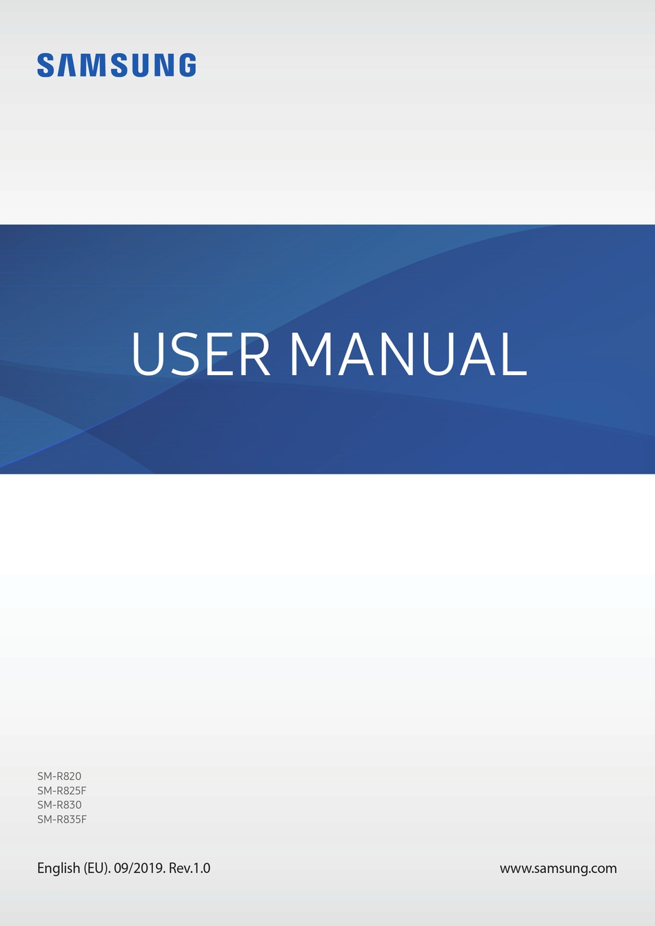 SAMSUNG SM-R820-44MM USER MANUAL Pdf Download | ManualsLib