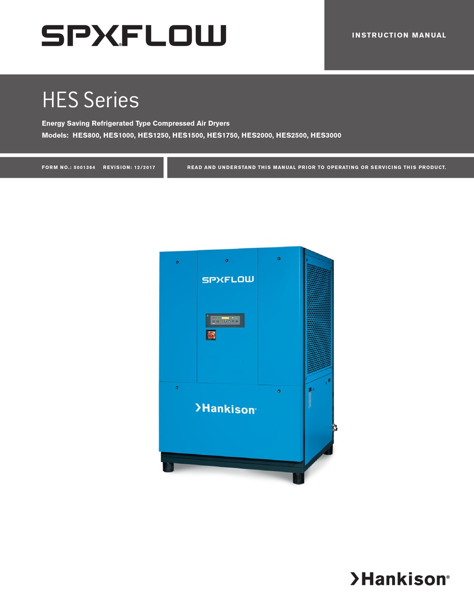 HANKISON SPX FLOW HES SERIES INSTRUCTION MANUAL Pdf Download ManualsLib