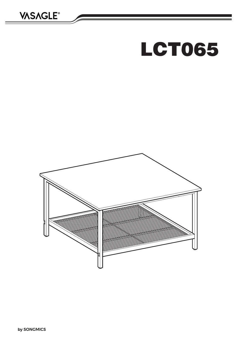SONGMICS VASAGLE LCT065 ASSEMBLY INSTRUCTIONS MANUAL Pdf Download