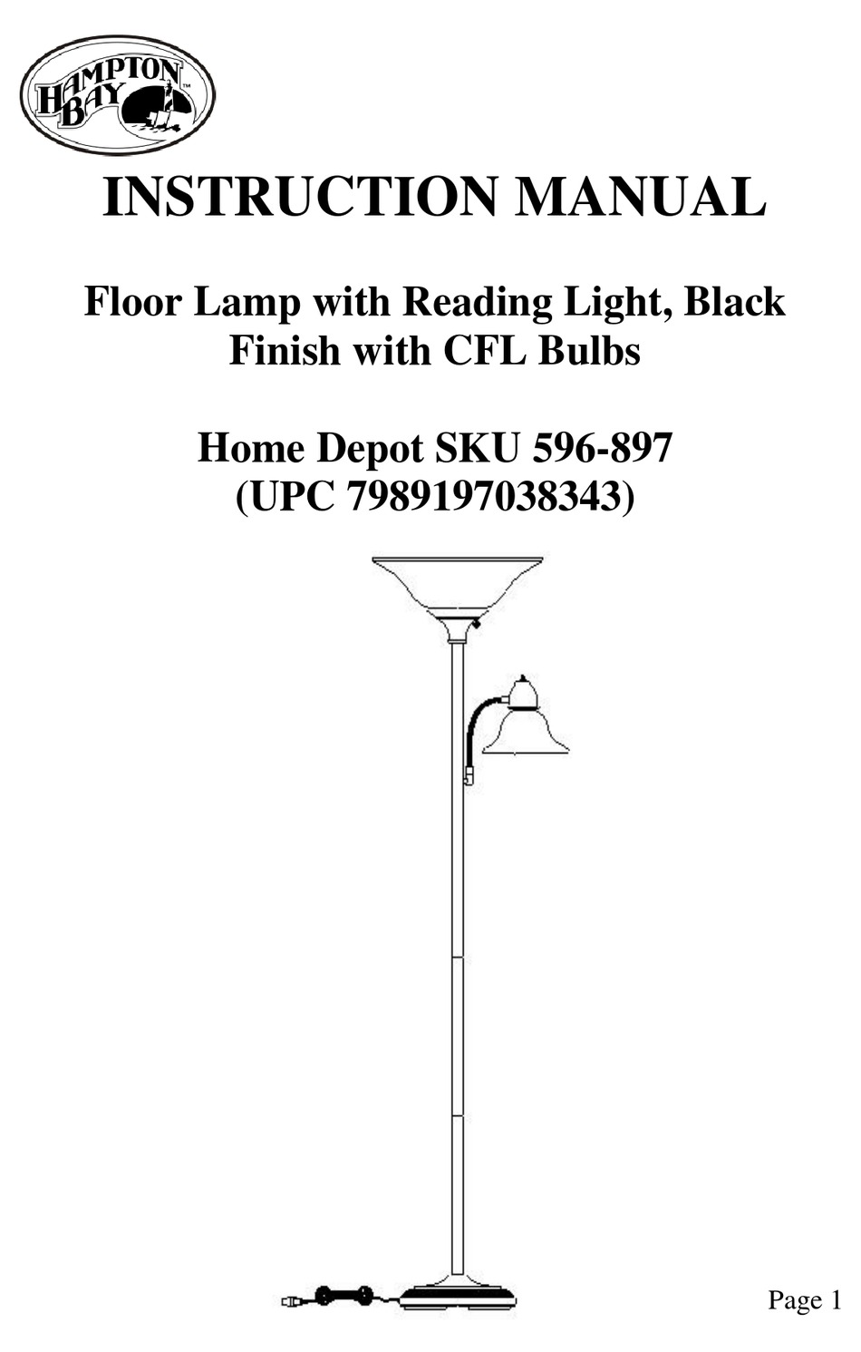 HAMPTON BAY 596897 INSTRUCTION MANUAL Pdf Download ManualsLib