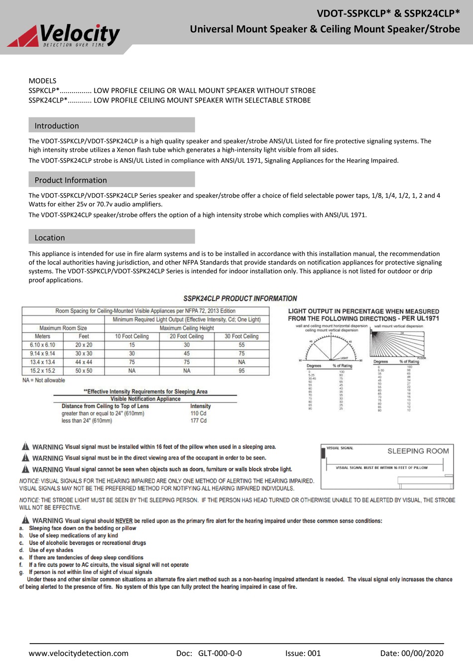 VELOCITY VDOTSSPKCLP SERIES MANUAL Pdf Download ManualsLib