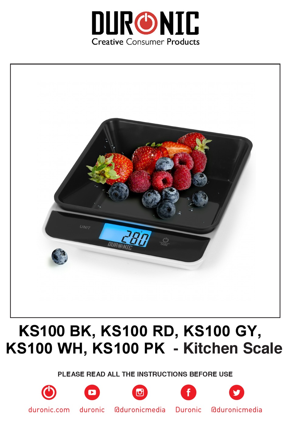 DURONIC KS100 BK INSTRUCTIONS MANUAL Pdf Download ManualsLib