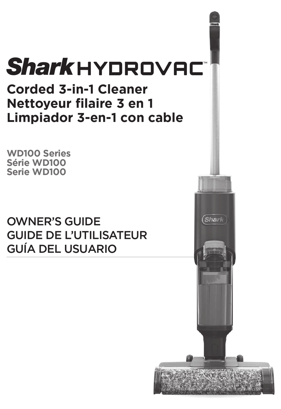 SHARK HYDROVAC WD100 SERIES OWNER