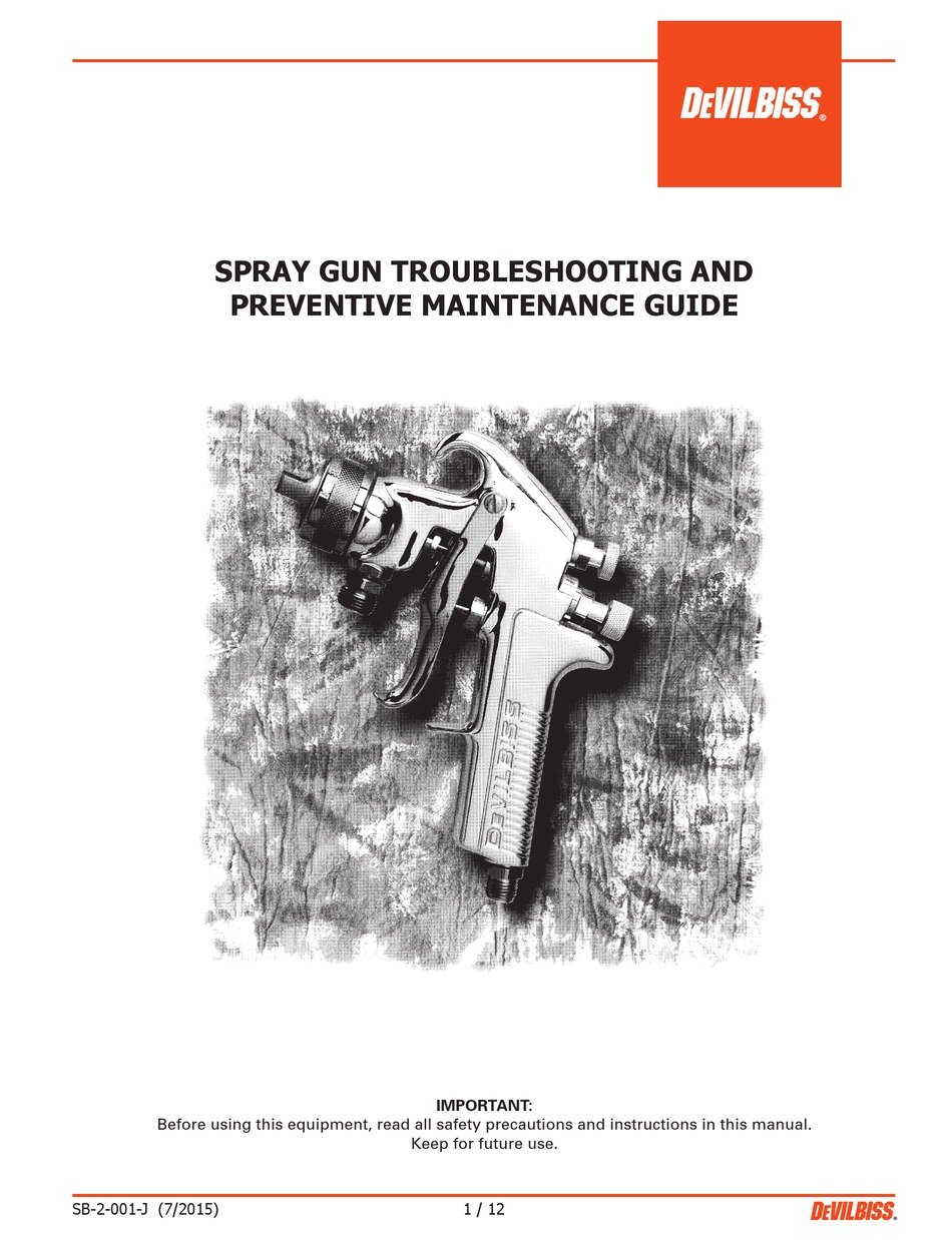 DEVILBISS SB2001J TROUBLESHOOTING MANUAL Pdf Download ManualsLib