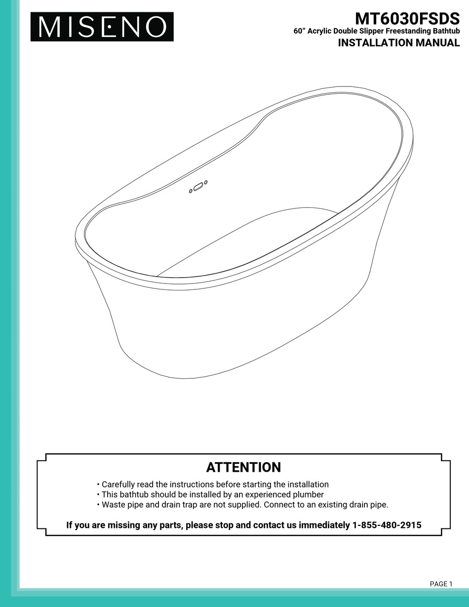 MISENO MT6030FSDS INSTALLATION MANUAL Pdf Download ManualsLib