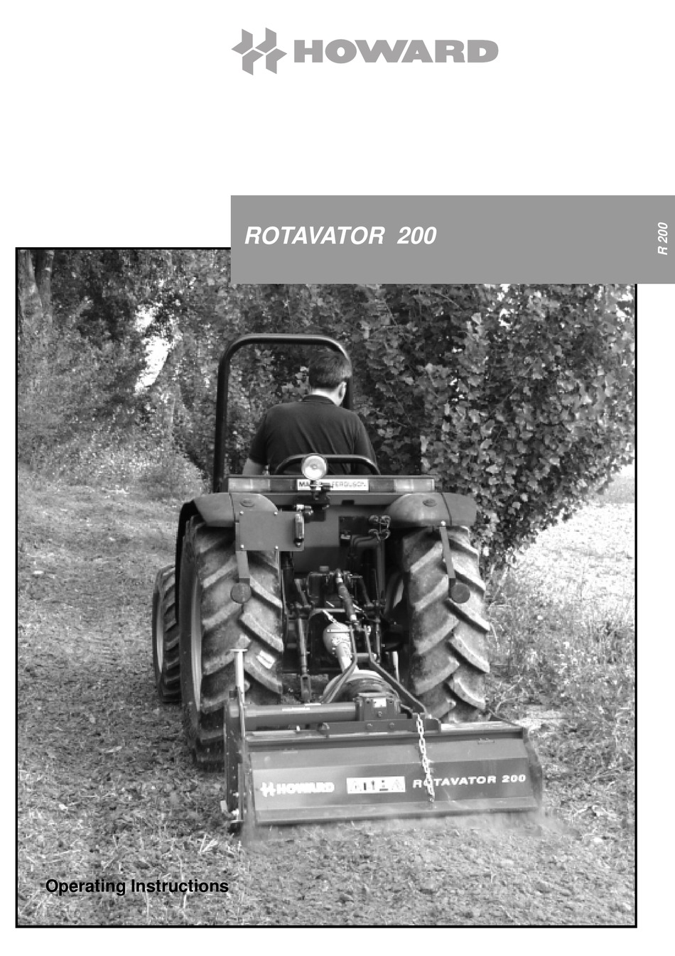HOWARD ROTAVATOR 200 OPERATING INSTRUCTIONS MANUAL Pdf Download