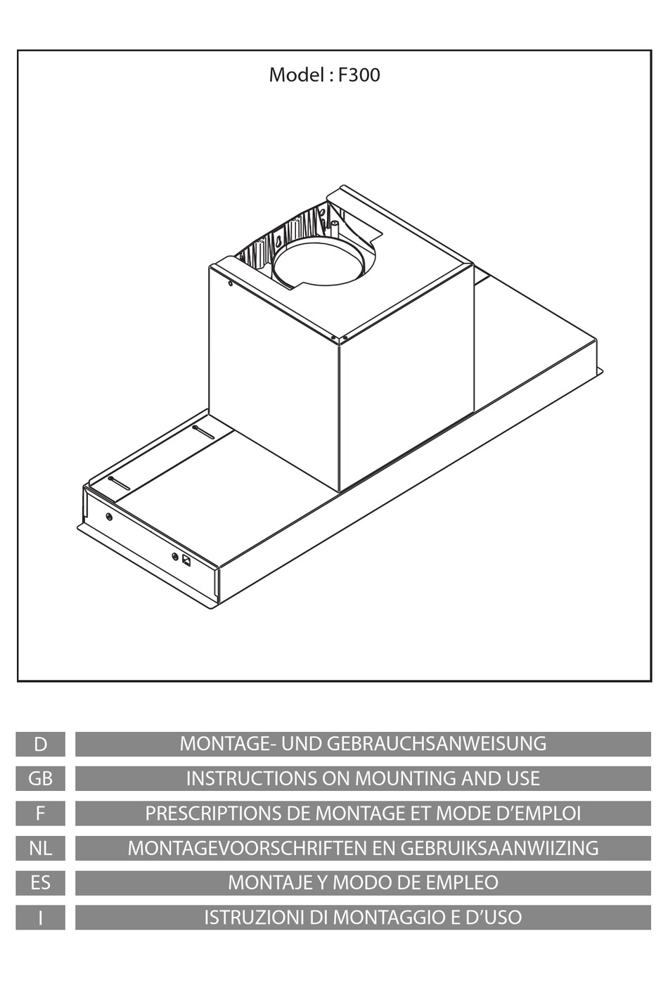 AIRFORCE F300 INSTRUCTION ON MOUNTING AND USE MANUAL Pdf Download ManualsLib