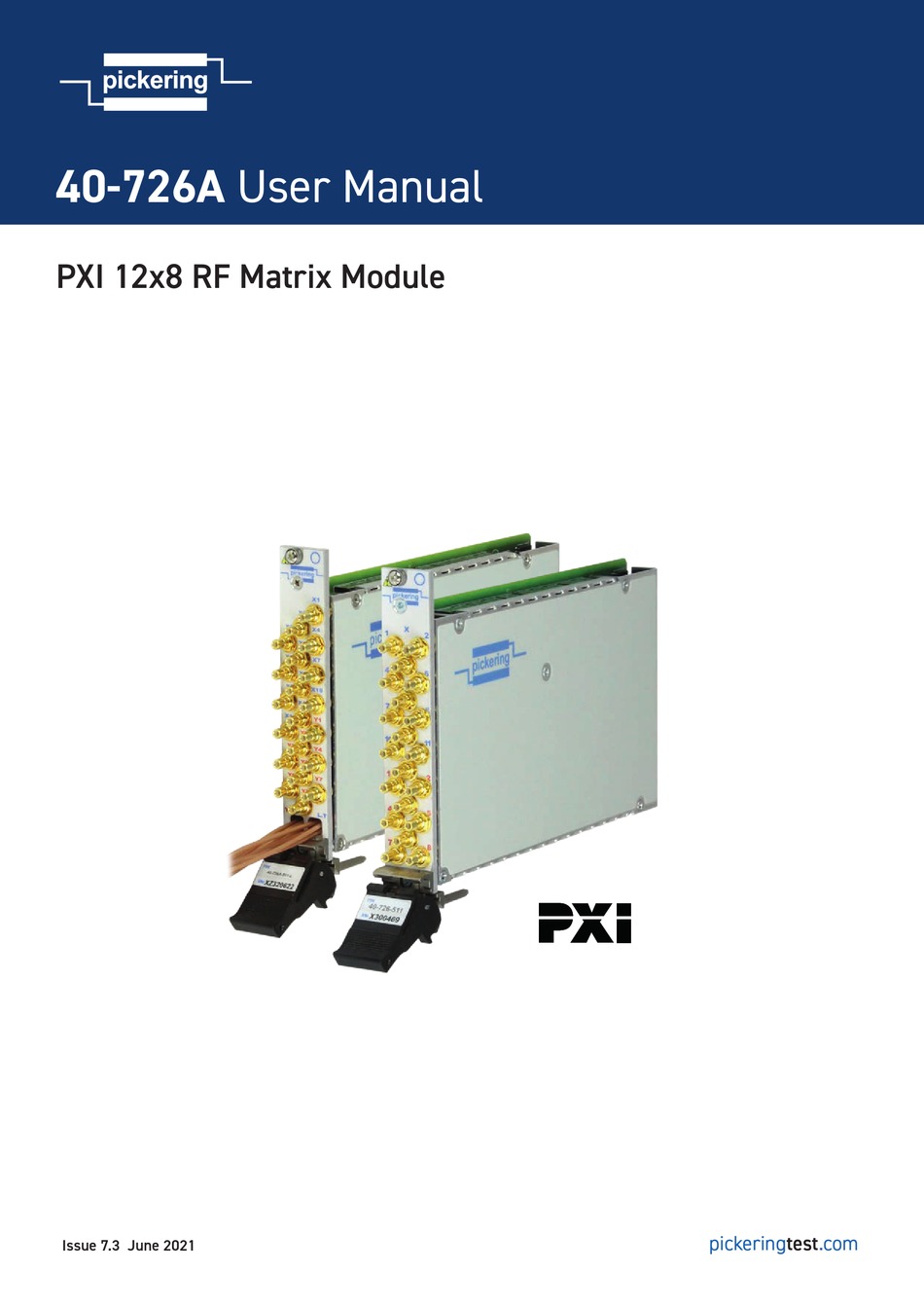 PICKERING PXI 40 726A USER MANUAL Pdf Download ManualsLib