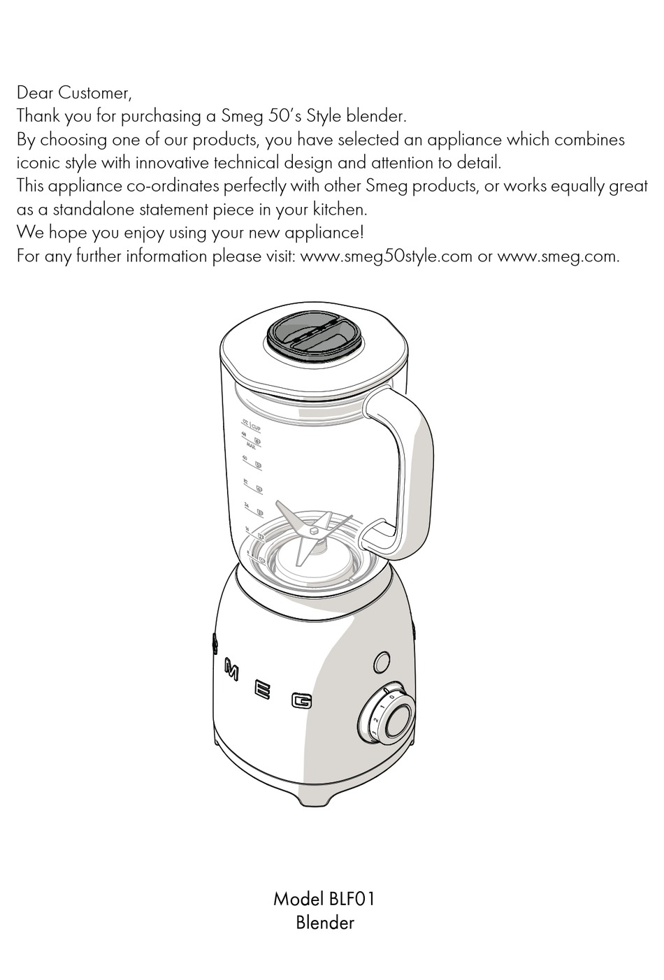 SMEG BLF01PGEU MANUAL Pdf Download | ManualsLib